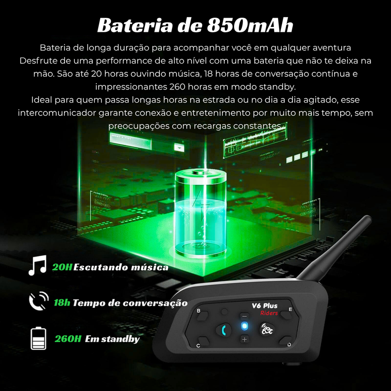 Intercomunicador V6 PLUS
